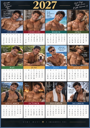 Year Calendar Men 2027