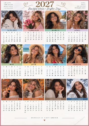 Year Calendar Woman 2027