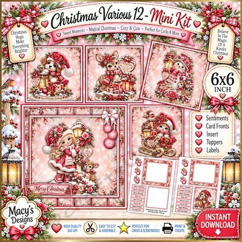 Christmas Various 12 - Mini Kit 6x6