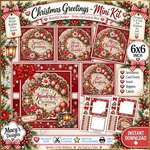 Christmas Greetings - Mini Kit 6x6 