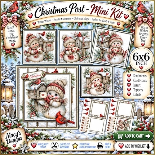 Christmas Post - Mini Kit 6x6