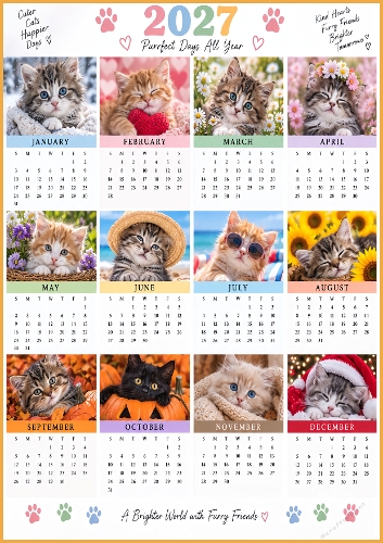 Year Calendar Cat 2027