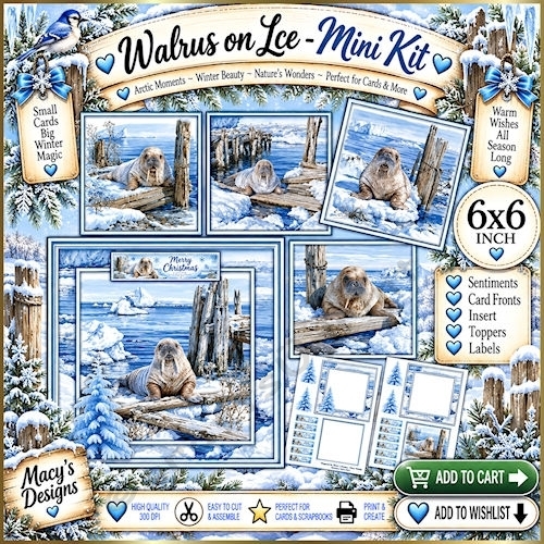Walrus on Ice - Mini Kit 6x6