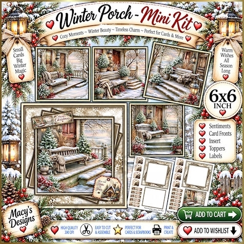 Winter Porch - Mini Kit 6x6