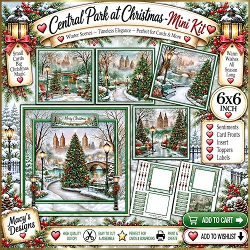 Central Park at Christmas - Mini Kit 6x6