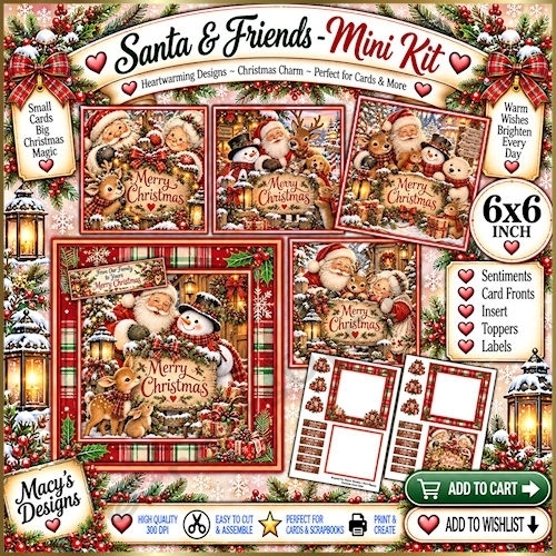 Santa Friends - Mini Kit 6x6