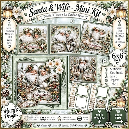 Santa & Wife - Mini Kit 6x6