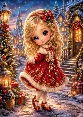 Cute Festive Girl