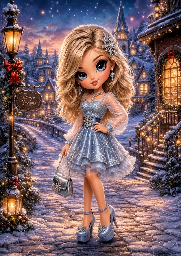 Festive Cute Girl 1