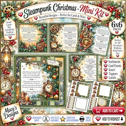 Steampunk Christmas - Mini Kit 6x6