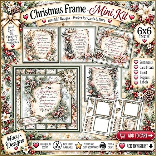 Christmas Frame - Mini Kit 6x6