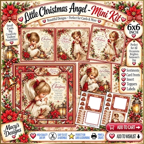 Little Christmas Angel - Mini Kit 6x6