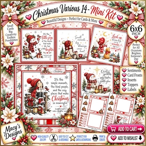 Christmas Various 14 - Mini Kit 6x6