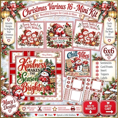 Christmas Various 16 - Mini Kit 6x6