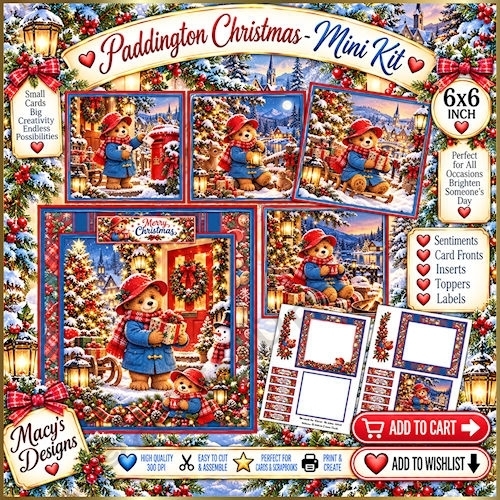 Paddington Christmas - Mini Kit 6x6