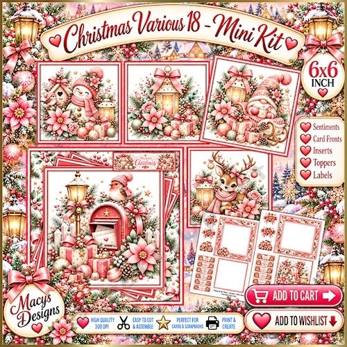 Christmas Various 18 _ Mini Kit 6x6