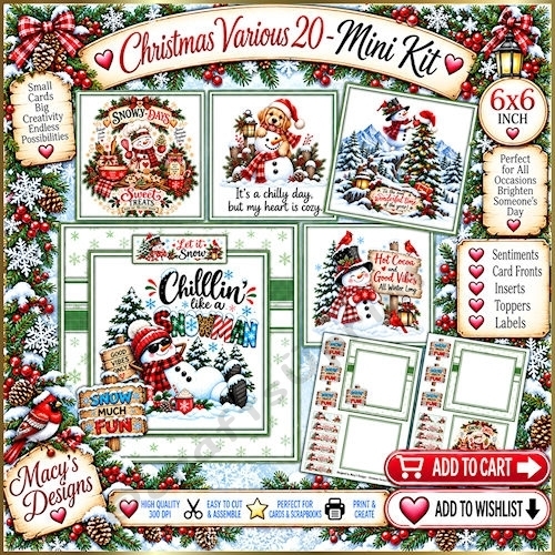 Christmas Various 20 - Mini Kit 6x6