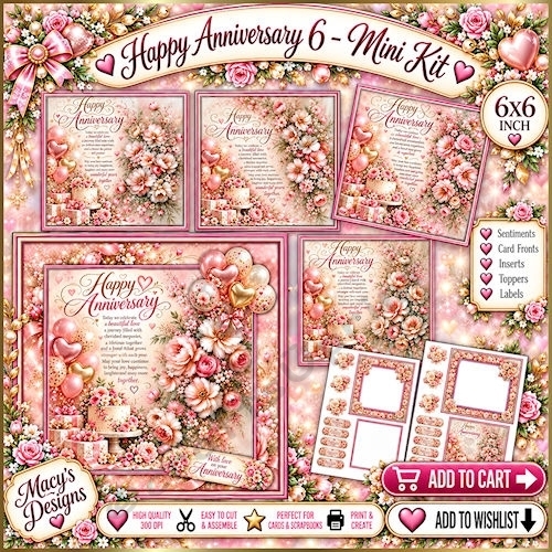 Happy Anniversary 6 - Mini Kit 6x6