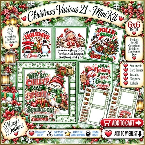 Christmas Various 21 - Mini Kit 6x6
