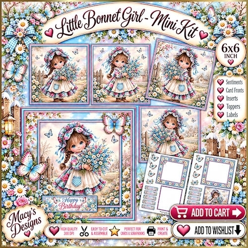 Little Bonnet Girl - Mini Kit 6x6