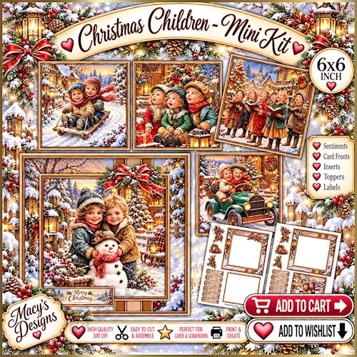 Christmas Children - Mini kit 6x6