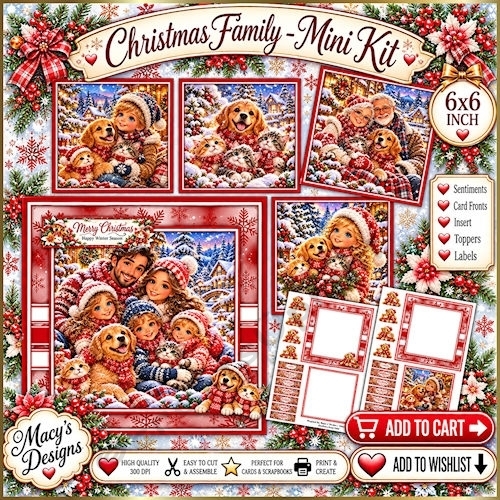 Christmas Family - Mini Kit 6x6