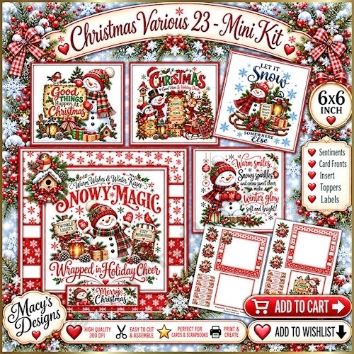 Christmas Various 23 - Mini Kit 6x6