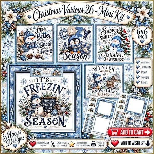 Christmas Various 26 - Mini Kit 6x6