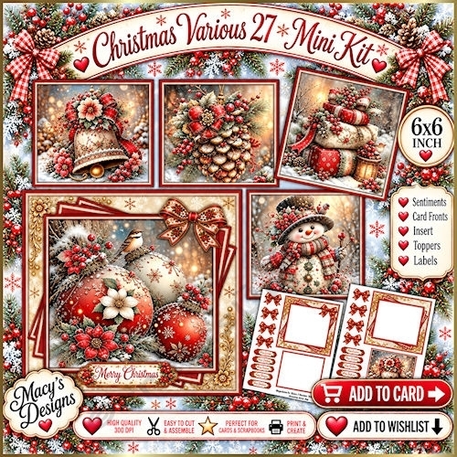 Christmas Various 27 - Mini Kit 6x6
