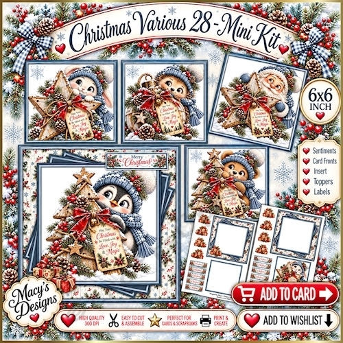 Christmas Various 28 - Mini Kit 6x6