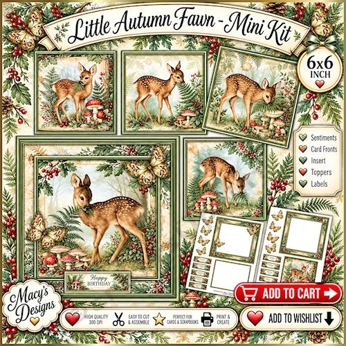 Little Autumn Fawn - Mini Kit 6x6
