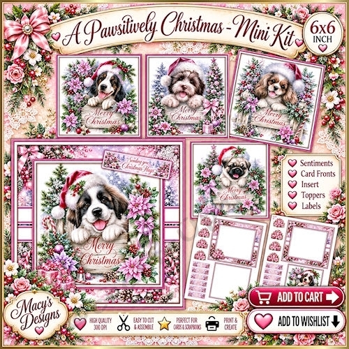 A Pawsitively Christmas - Mini Kit 6x6