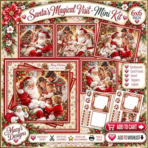Santas Magical Visit - Mini Kit 6x6