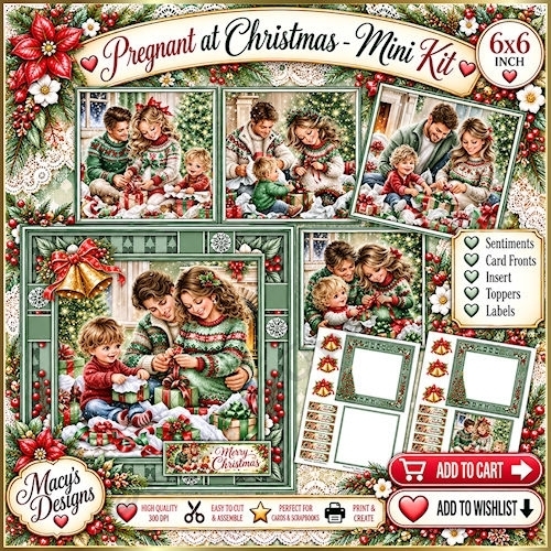Pregnant at Christmas - Mini Kit 6x6