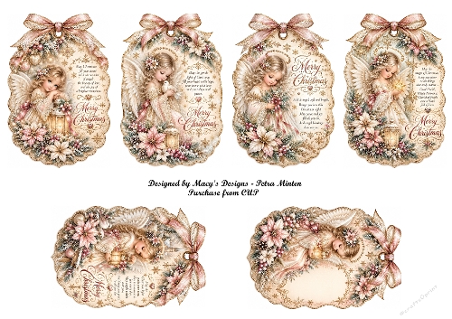 Christmas Angels with Poems