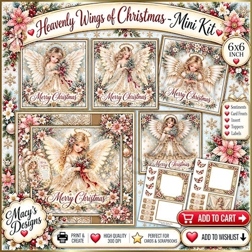Heavenly Wings of Christmas - Mini Kit 6x6