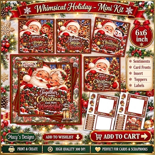 Whimsical Holiday - Mini Kit 6x6