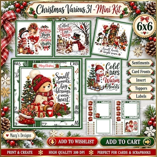 Christmas Various 31 - Mini Kit 6x6