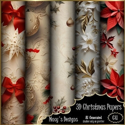 3D Christmas Papers