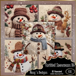 Knitted Snowman BG