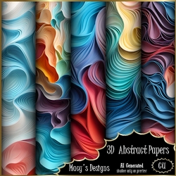 3D Abstract Papers