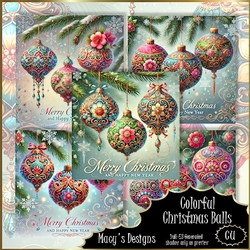 Colorful Christmas Balls