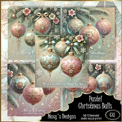 Pastel Christmas Balls
