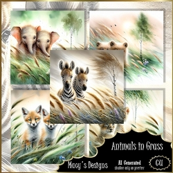 Animals in Grass