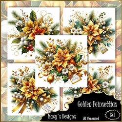Golden Poinsettias