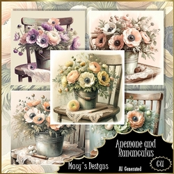 Anemones and Ranunculus