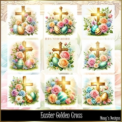 Easter Golden Cross