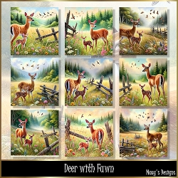 Deer with Fawn