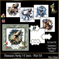 Dinosaurs Party 1-9 Years - Mini Kit