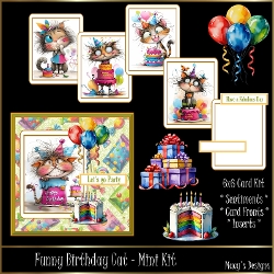 Funny Birthday Cats - Mini Kit